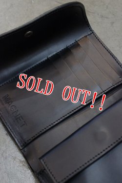 画像4: 「MAGNET」　Three Fold Wallet　マグネット　スリーフォールドウォレット（3つ折サイフ）　[WOOD BLACK]