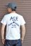 画像2: 「Pherrows」 フェローズ ACE BRAND プリント半袖Tシャツ　14S-PTJ6  [ホワイト] (2)