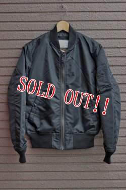 画像2: 「Pherrows」 フェローズ MA-1 タイプグランクルージャケット 15W-GCJ1 [ブラック]