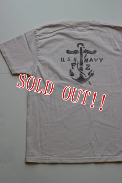 画像4: 「Pherrows」 U.S.NAVY HAWAII フェローズ  USネイビー ハワイ プリント半袖Tシャツ 15S-PT10 [Sホワイト・Sネイビー]