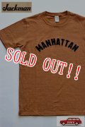 「Jackman」　Silk Cotton T-Shirts MANHATTAN　ジャックマン　シルクコットン 半袖 刺繍 Tシャツ JM5711　「オリオール/Oriole」
