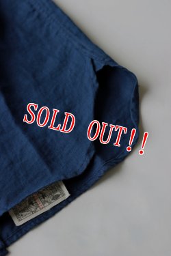 画像7: 「Pherrows」 フェローズ S.C.T.A. リネン ワークシャツ 15S-15S-PLOS1 [ネイビー]