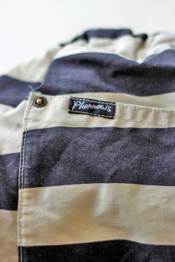 画像9: 「Pherrows」 フェローズ イージーショーツ コットン ボーダー ウォッシュ加工 15S-PES1B [ネイビー×ホワイト]