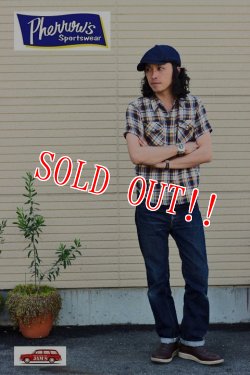 画像8: 「Pherrows」 フェローズ  ダブルガーゼ チェックウエスタンシャツ 15S-880CSS-C [イエロー]