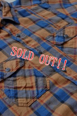 画像4: 「JELADO」 ベンチレーション 半袖 チェック ワークシャツ [JP02103 [フェイドオレンジ]