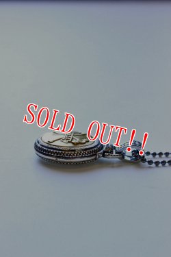 画像4: 「限定生産」「Button Works」×「Larry Smith」 WORK BUTTON NECKLACE　ボタンワークス×ラリースミス　真鍮 ワークボタン 懐中時計 ネックレス