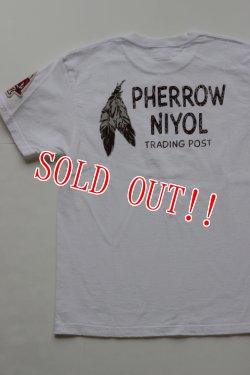 画像9: 「Pherrows」 カタログ未掲載 PERROW NIYOL フェローズ 半袖 ワッペン付き プリントTシャツ  15S-PT20  [ホワイト・ブラック]