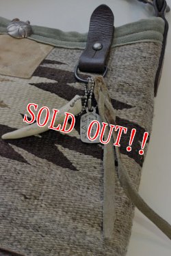 画像3: 「J.AUGUR DESIGN」 NAVAJO BUCKET BAG 2015年製作 ＃1 ジュディーオーガーデザイン ナバホ ショルダーバッグ [ナバホブランケット×レザー]