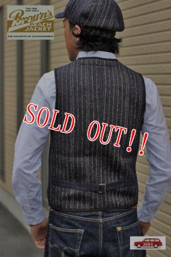 画像13: 「Browns BEACH」  EARLY VEST  ブラウンズビーチ アーリーベスト フルカウント社製  BBJ7-001  [ネイビーストライプ]