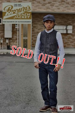 画像15: 「Browns BEACH」  EARLY VEST  ブラウンズビーチ アーリーベスト フルカウント社製  BBJ7-001  [ネイビーストライプ]