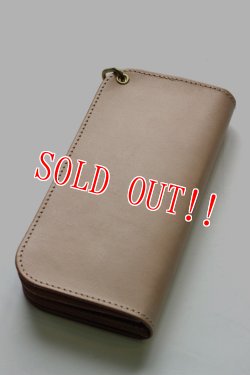 画像2: 「Pherrows」フェローズ レザー ロングウォレット バッファローレザー ヌメ革 15W-PLW1 [ナチュラル]