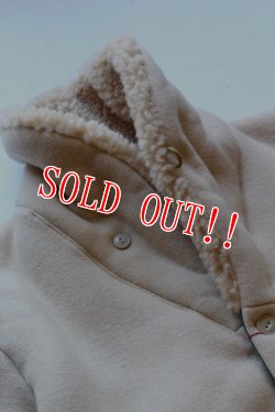 画像5: 「CAL O LINE」 SHAWL COLLAR PILE JACKET ショールカラー パイルフリースジャケット CL15F056 [ベージュ　]