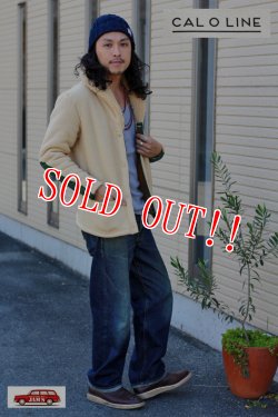 画像10: 「CAL O LINE」 SHAWL COLLAR PILE JACKET ショールカラー パイルフリースジャケット CL15F056 [ベージュ　]