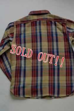 画像2: 「Pherrows」 フェローズ ヘヴィーネルシャツ 15W-720WS [ベージュ]