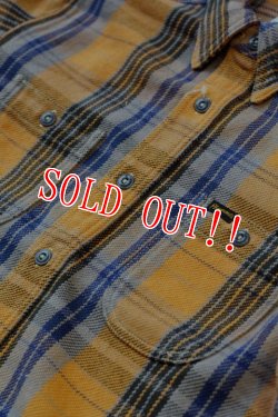 画像4: 「Pherrows」 フェローズ ヘヴィーネルシャツ 15W-720WS [オレンジ]