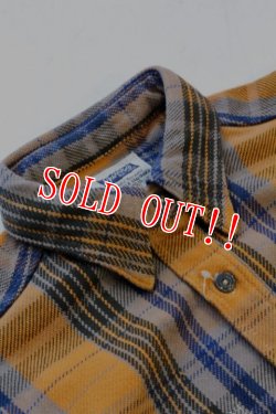 画像3: 「Pherrows」 フェローズ ヘヴィーネルシャツ 15W-720WS [オレンジ]