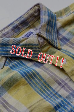 画像3: 「Pherrows」 フェローズ ヘヴィーネルシャツ 15W-720WS [イエロー]