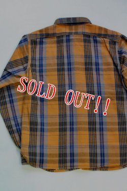 画像2: 「Pherrows」 フェローズ ヘヴィーネルシャツ 15W-720WS [オレンジ]