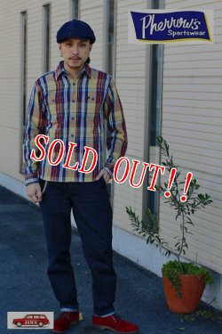 画像7: 「Pherrows」 フェローズ ヘヴィーネルシャツ 15W-720WS [ベージュ]