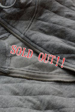 画像5: 「Pherrows」 フェローズ キルティング ハイネック フルジップパーカー 15W-PQPK1 [グレー・ブラック・ネイビー]