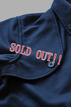 画像4: 「Pherrows」 フェローズ メルトン ハンティングシャツジャケット CPO 15W-PHW1 [ネイビー]