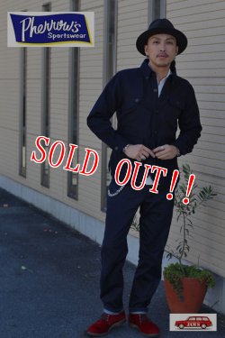 画像9: 「Pherrows」 フェローズ メルトン ハンティングシャツジャケット CPO 15W-PHW1 [ネイビー]