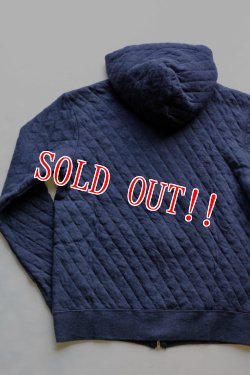 画像8: 「Pherrows」 フェローズ キルティング ハイネック フルジップパーカー 15W-PQPK1 [グレー・ブラック・ネイビー]