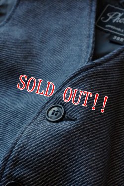 画像3: 「Pherrows」 フェローズ インディゴコットンツイードベスト 3ピースシリーズ P3V [グレー]