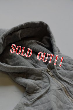 画像4: 「Pherrows」 フェローズ キルティング ハイネック フルジップパーカー 15W-PQPK1 [グレー・ブラック・ネイビー]