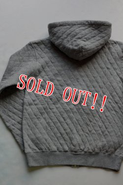 画像3: 「Pherrows」 フェローズ キルティング ハイネック フルジップパーカー 15W-PQPK1 [グレー・ブラック・ネイビー]