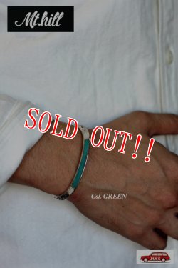 画像6: 「Mt.hill」 マウントヒル チップインレイ トライアングルバングル グリーン （キャリコレイクターコイズ） [mh15bl17]