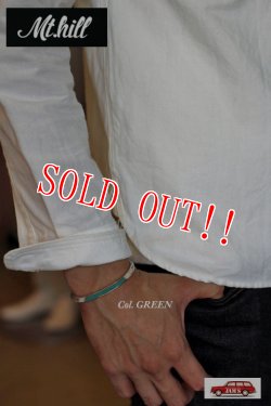 画像5: 「Mt.hill」 マウントヒル チップインレイ トライアングルバングル グリーン （キャリコレイクターコイズ） [mh15bl17]