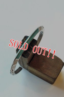 画像2: 「Mt.hill」 マウントヒル チップインレイ トライアングルバングル グリーン （キャリコレイクターコイズ） [mh15bl17]