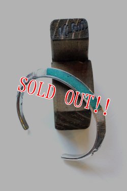 画像4: 「Mt.hill」 マウントヒル チップインレイ トライアングルバングル グリーン （キャリコレイクターコイズ） [mh15bl17]