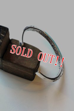 画像3: 「Mt.hill」 マウントヒル チップインレイ トライアングルバングル グリーン （キャリコレイクターコイズ） [mh15bl17]