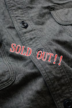 画像4: 「Pherrows」 フェローズ インディゴ ラウンドヨークワークシャツ 15W-770WS-ST [グレー]