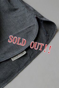 画像7: 「Pherrows」 フェローズ インディゴ ラウンドヨークワークシャツ 15W-770WS-ST [グレー]