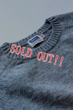 画像3: 「Pherrows」 フェローズ ポケ付き クルーネックニット シェットランドセーター 15W-PJPS1 [杢グレー]