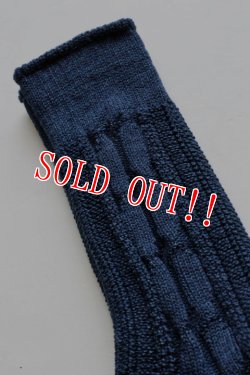 画像3: 「JELADO」 トレック ケーブル編み ソックス AB03602 [インディゴ・フェイドインディゴ]
