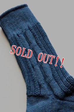 画像5: 「JELADO」 トレック ケーブル編み ソックス AB03602 [インディゴ・フェイドインディゴ]
