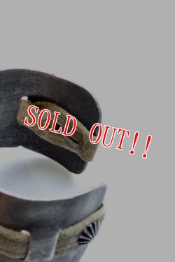 画像4: 「J.AUGUR DESIGN」 Silver × Leather Brace ジュディーオーガーデザイン シルバー＆ヴィンテージレザー バングル  [Type. B]