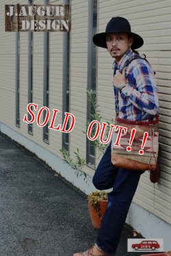 画像12: 「J.AUGUR DESIGN」 NAVAJO BUCKET BAG ジュディーオーガーデザイン ナバホ バケット ショルダーバッグ 2015秋冬 [ナバホブランケット×レザー]