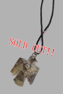 画像10: 「J.AUGUR DESIGN」 Beaded Necklace Silver Charm ジュディーオーガーデザイン ビーズネックレス サンダーバード シルバーチャーム  [レッド・ブラック・イエロー]