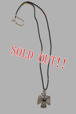 画像8: 「J.AUGUR DESIGN」 Beaded Necklace Silver Charm ジュディーオーガーデザイン ビーズネックレス サンダーバード シルバーチャーム  [レッド・ブラック・イエロー]