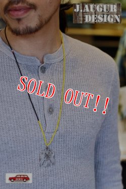 画像12: 「J.AUGUR DESIGN」 Beaded Necklace Silver Charm ジュディーオーガーデザイン ビーズネックレス サンダーバード シルバーチャーム  [レッド・ブラック・イエロー]