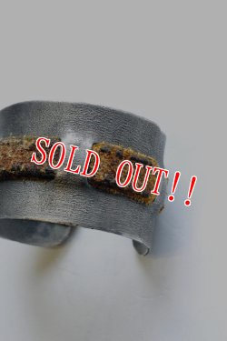 画像5: 「J.AUGUR DESIGN」 Silver × Leather Brace ジュディーオーガーデザイン シルバー＆ヴィンテージレザー バングル  [Type. A]