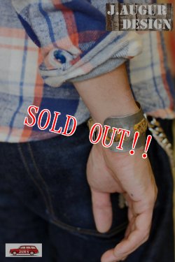 画像7: 「J.AUGUR DESIGN」 Silver × Leather Brace ジュディーオーガーデザイン シルバー＆ヴィンテージレザー バングル  [Type. A]