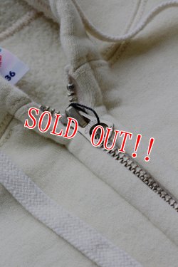 画像4: 「JELADO」 ジェラード アスレチックブランド　吊裏毛スウェット生地仕様 フルジップ パーカー 　[バニラ]