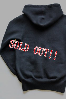 画像2: 「JELADO」 ジェラード アスレチックブランド　吊裏毛スウェット生地仕様 フルジップ パーカー 　[ブラック]