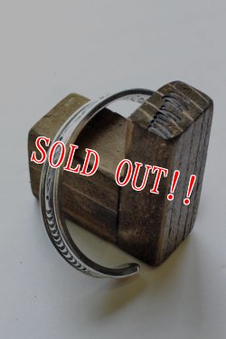 画像2: 「Mt.hill」 マウントヒル ダイヤモンドパターン シルバーバングル ミディアム [mh15bl32]